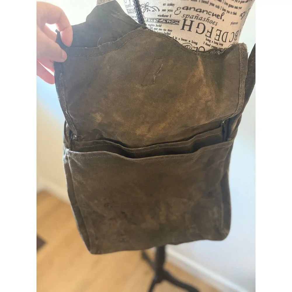 Handmade Distressed Leather Crossbody Bag